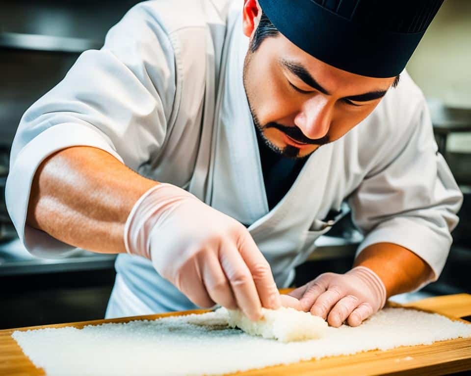 Artisanal sushi making